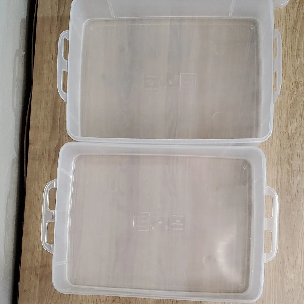 Clear Plastic 2-Tier Snapware Cupcake Cake Dessert Carrier Storage Container